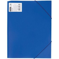 Папка OfficeSpace, А4 формат, 500 мкм, на резинке, синяя