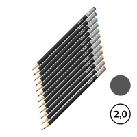 Набор карандашей чернографитных Berlingo 3H-3B, заточенные без ластика, 12 шт./упак