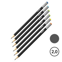 Набор карандашей чернографитных Berlingo 2H-2B, заточенные без ластика, 6 шт./упак