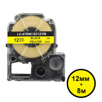 Лента термотрансферная Epson LC-4YBW для LabelWorks LW-300, LW-400 , лента 12мм*8м, стандартная