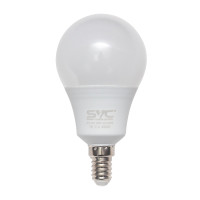 Лампа светодиодная SVC G45-7W-E14-6500K, 7 Вт, 6500К, холодный белый свет, E14, форма шар