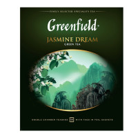 Чай Greenfield Jasmine Dream, зеленый, 100 пакетиков